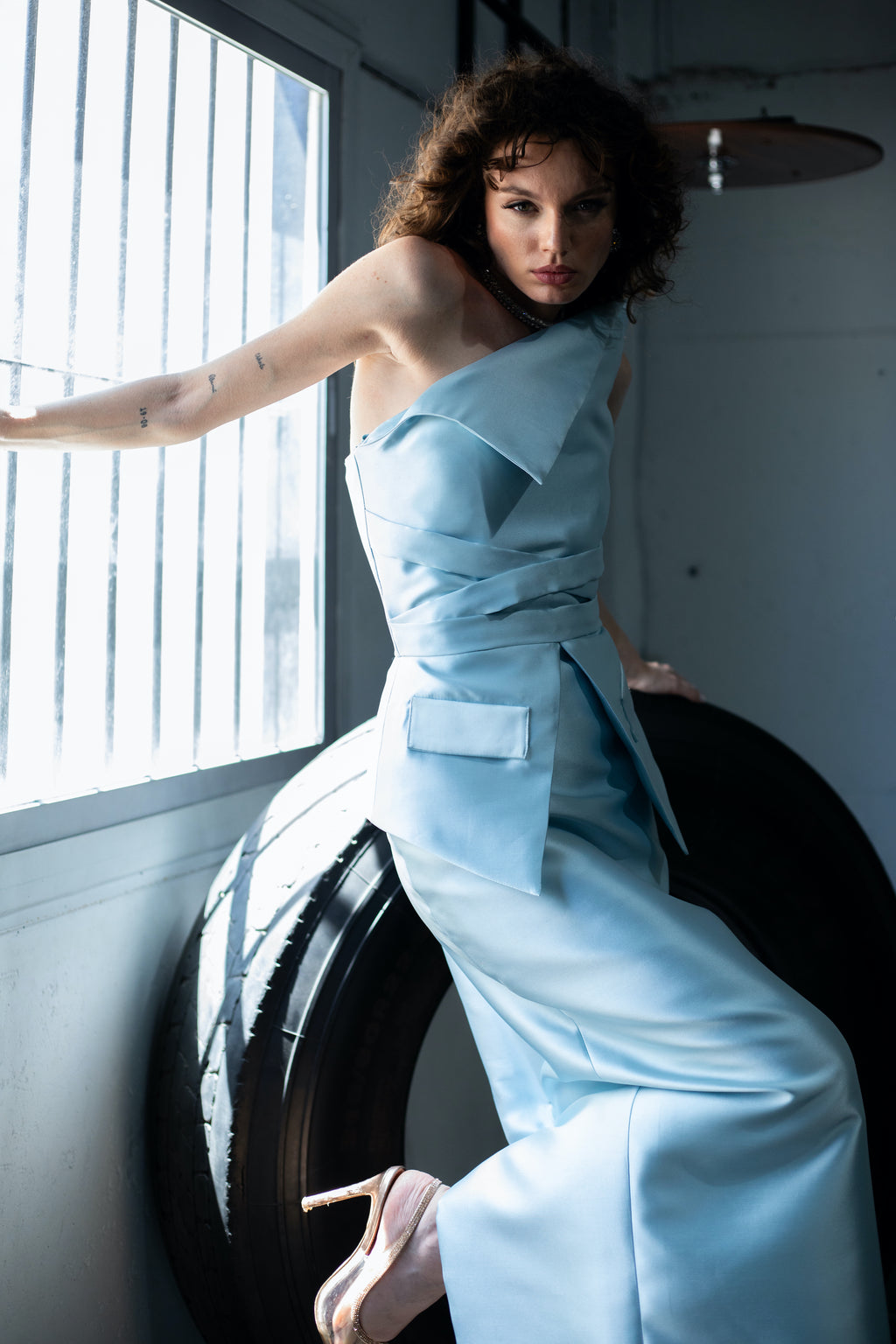 VESTIDO FOLD CIELO